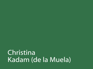 Cristina de la Muela (Kadam)